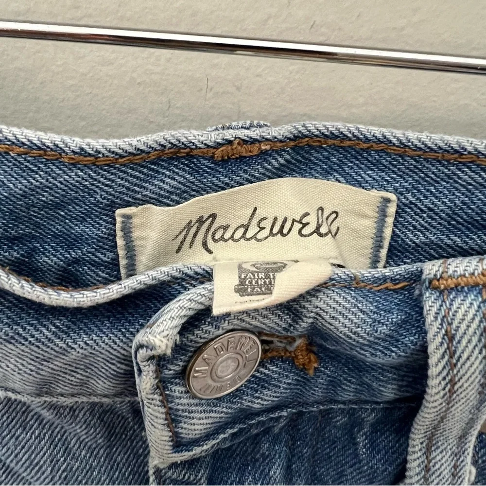Madewell Relaxed Denim Cut Off Jean Shorts Raw Hem 100% Cotton Size 25 838